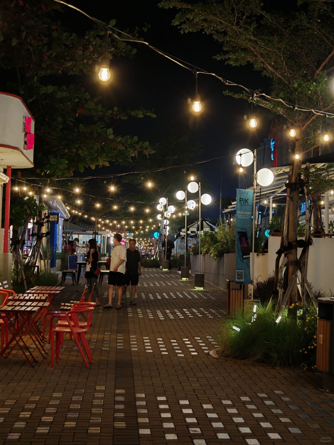 Jakarta-PIK, Chinatown in Jakarta, Indonesia, the coastal pedestrian street very beautifully decorated