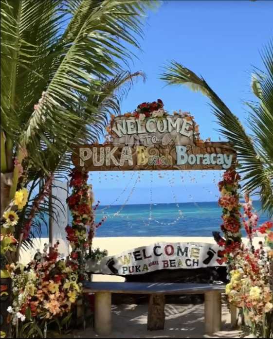 Boracay-Travel to Puka Beach in Boracay, Philippines, with few people and beautiful scenery