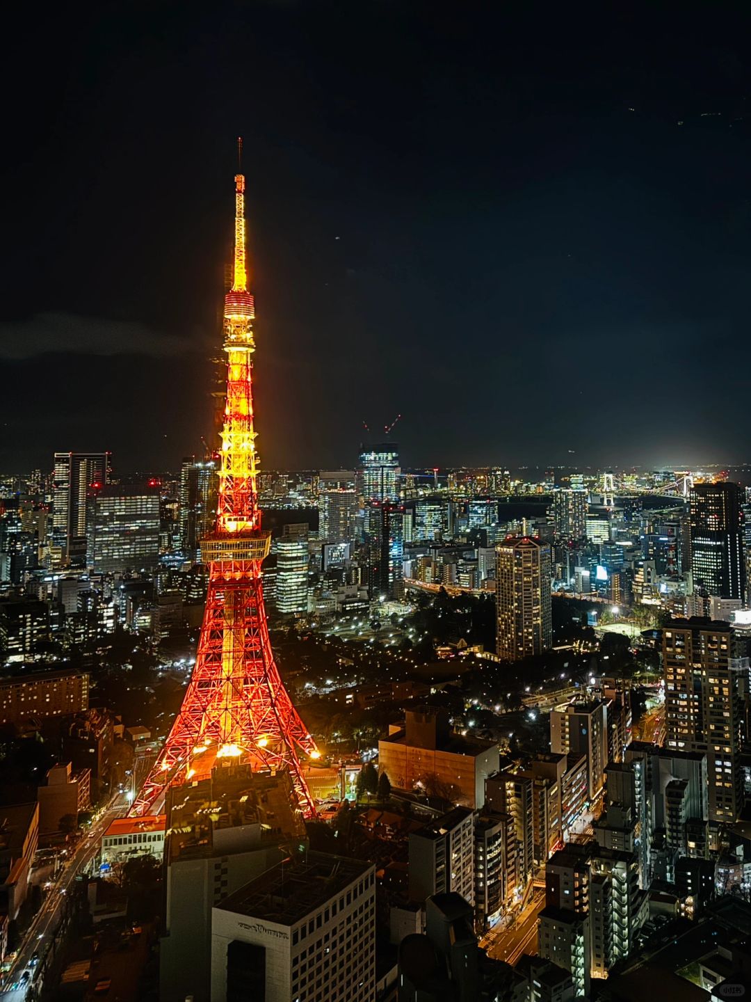 Tokyo-Comparison of night views of Tokyo, Japan.? Azabudai Hills VS Shibuya Sky