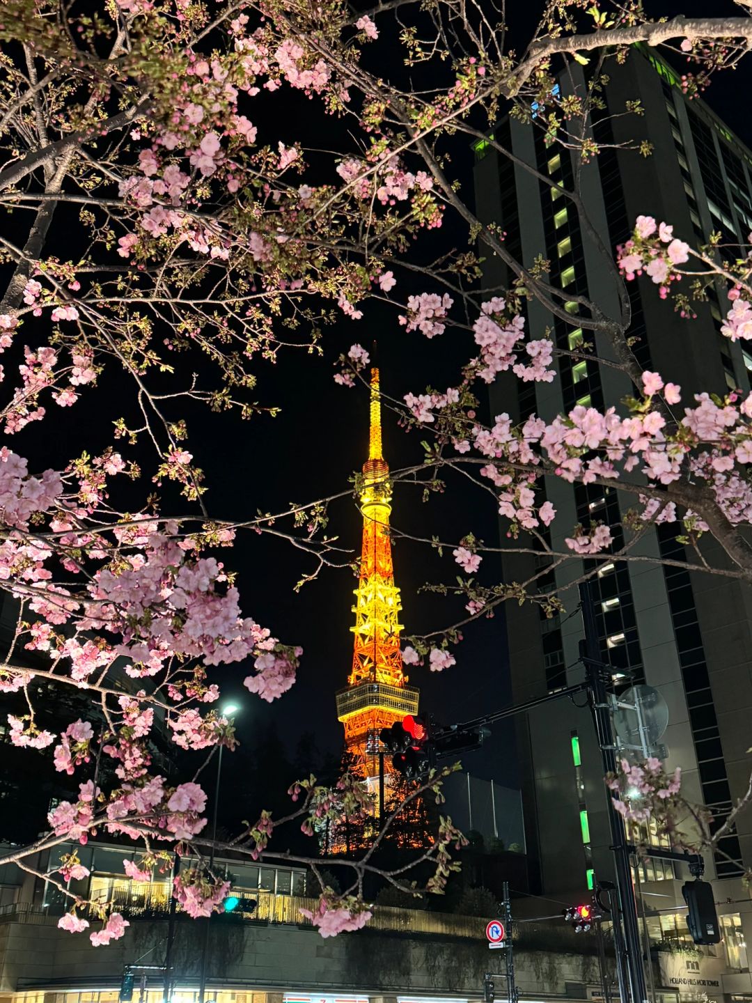Tokyo-Comparison of night views of Tokyo, Japan.? Azabudai Hills VS Shibuya Sky