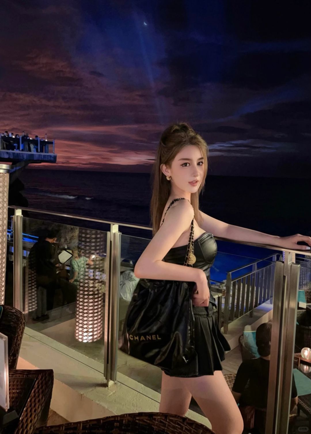 Bali-Rock Bar Cliff Sunset Restaurant in Bali, Indonesia, stay Ayana Hotel, with free shuttle bus