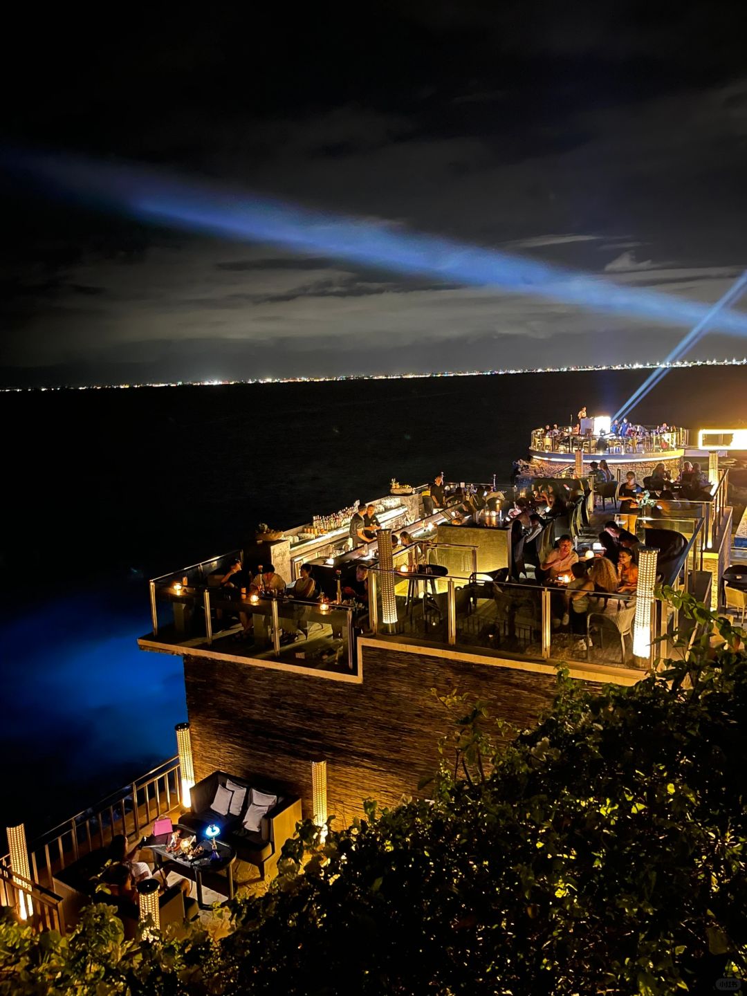 Bali-Rock Bar Cliff Sunset Restaurant in Bali, Indonesia, stay Ayana Hotel, with free shuttle bus
