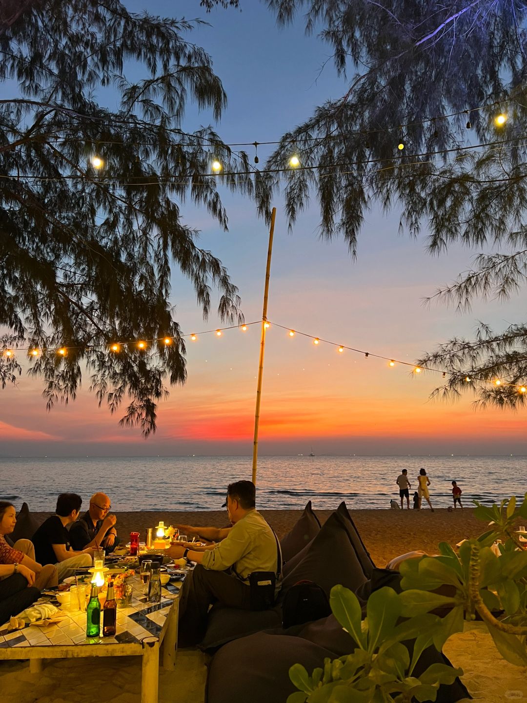 Pattaya-Cave Beach Club, the most beautiful sunset restaurant in Jomtien Beach, Pattaya, Thailand