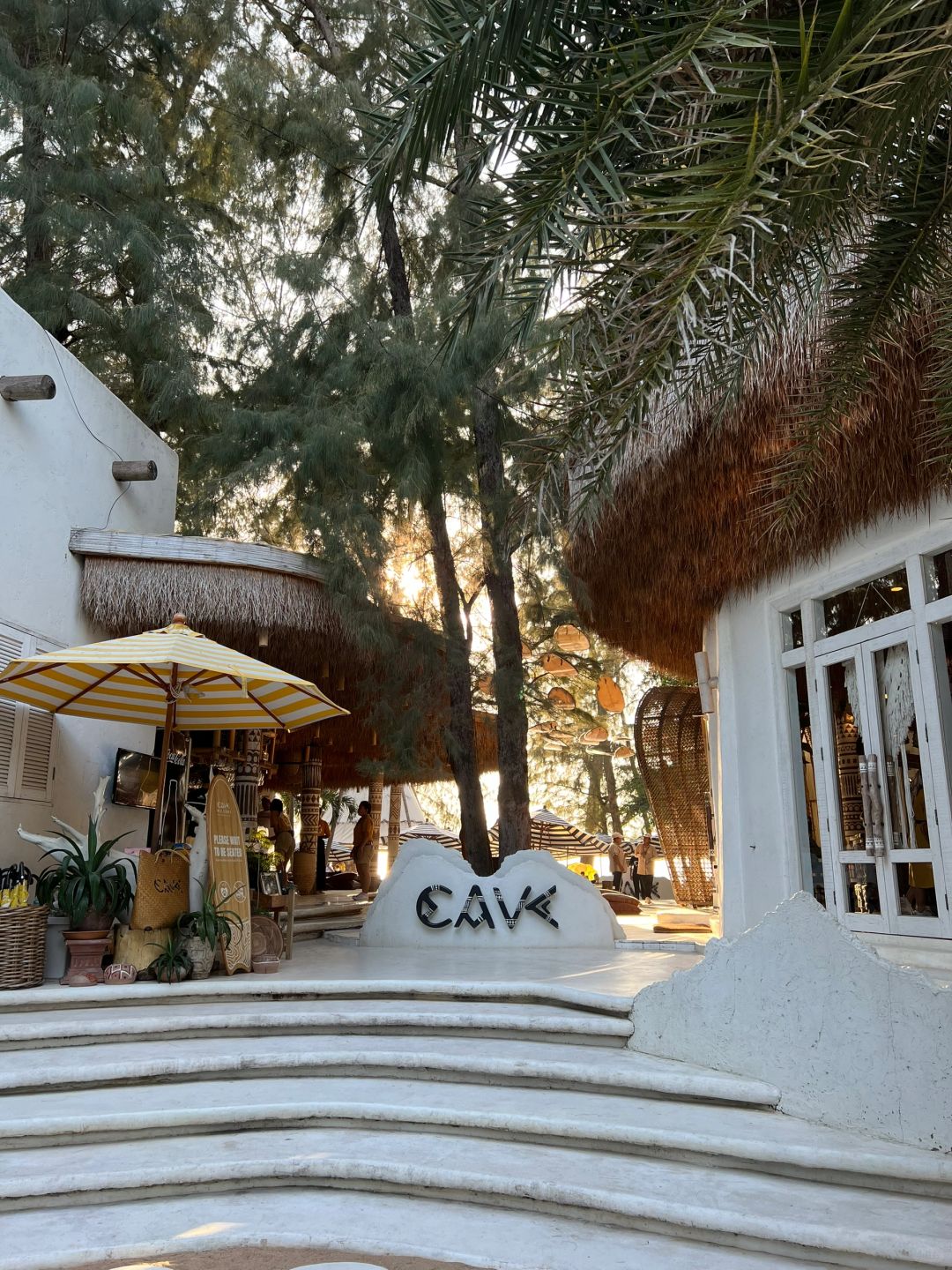 Pattaya-Cave Beach Club, the most beautiful sunset restaurant in Jomtien Beach, Pattaya, Thailand