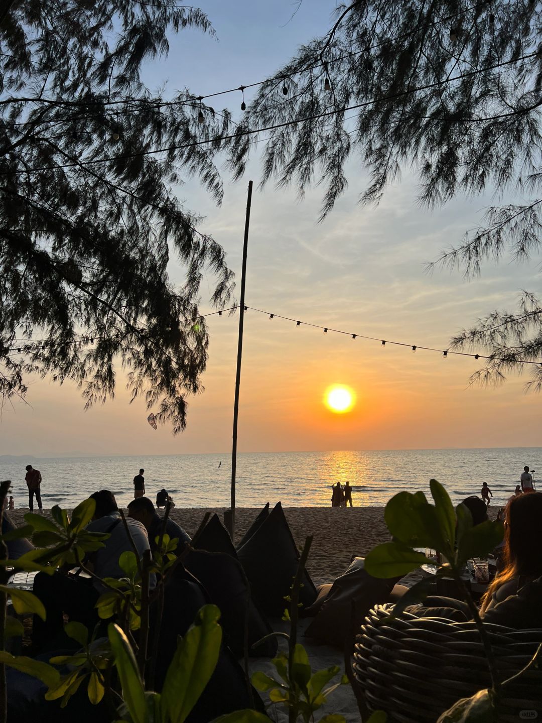 Pattaya-Cave Beach Club, the most beautiful sunset restaurant in Jomtien Beach, Pattaya, Thailand