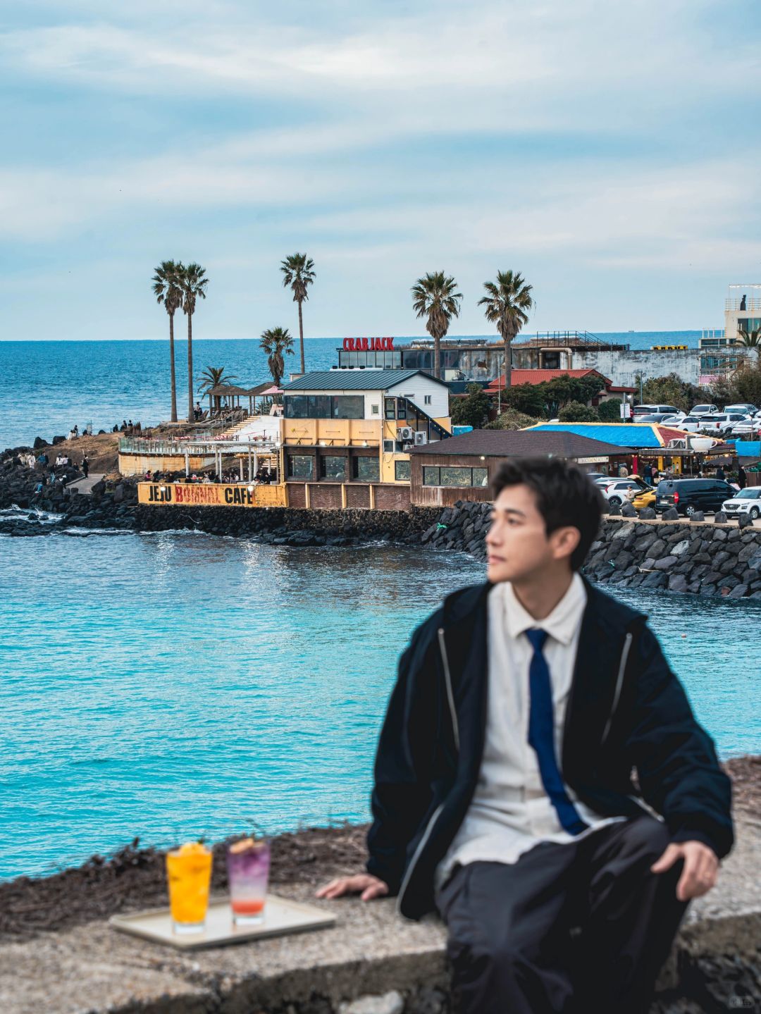 Busan/Jeju-Traveling to Jeju Island,✨the blue sea level rises at the moment of morning glow