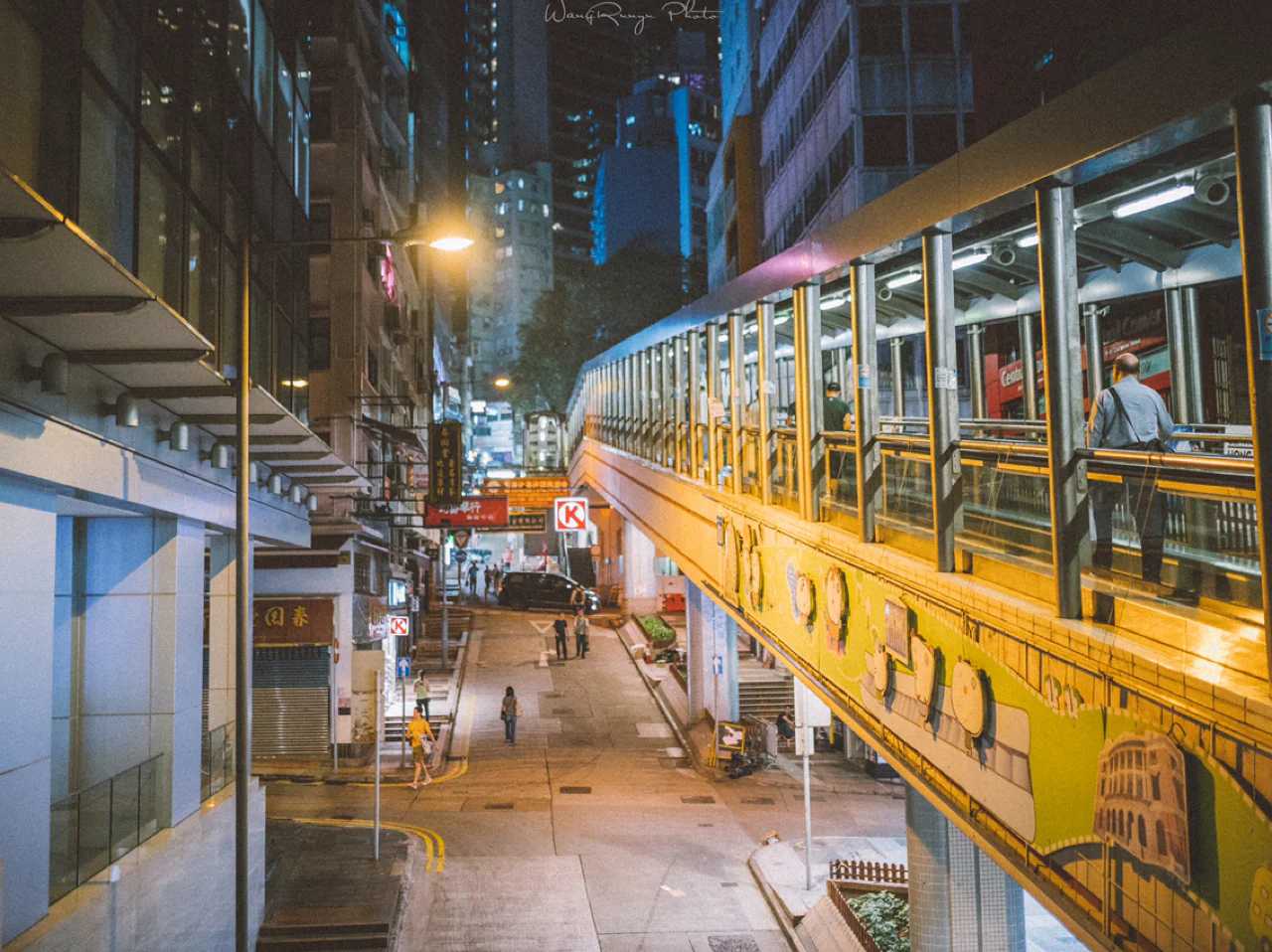Hong kong-Hong Kong Central tram Mid-levels escalator, Chungking Express filming location