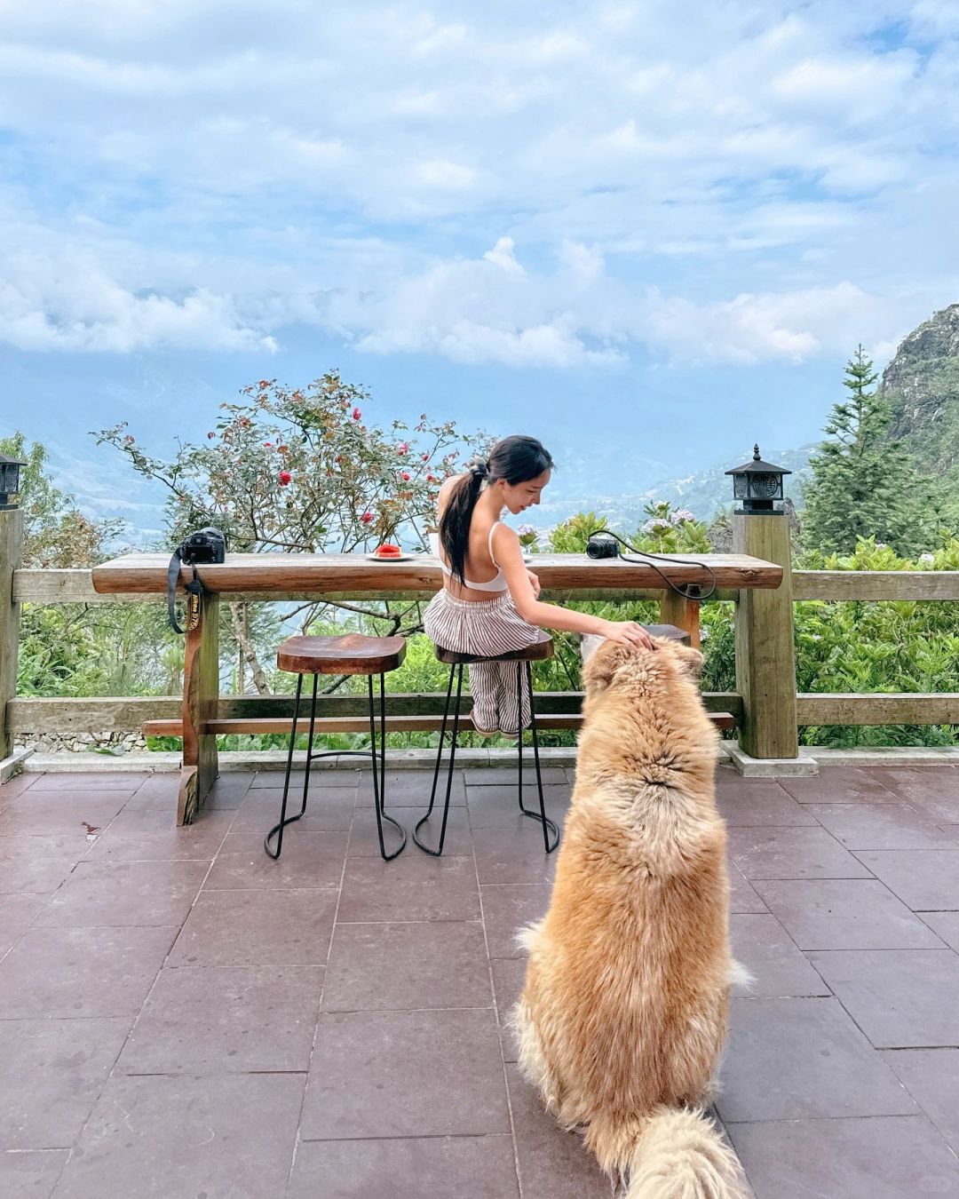 Hanoi-Rock garden homestay Roundhouse B&B in Sapa, Vietnam. Sleeping in the natural forest
