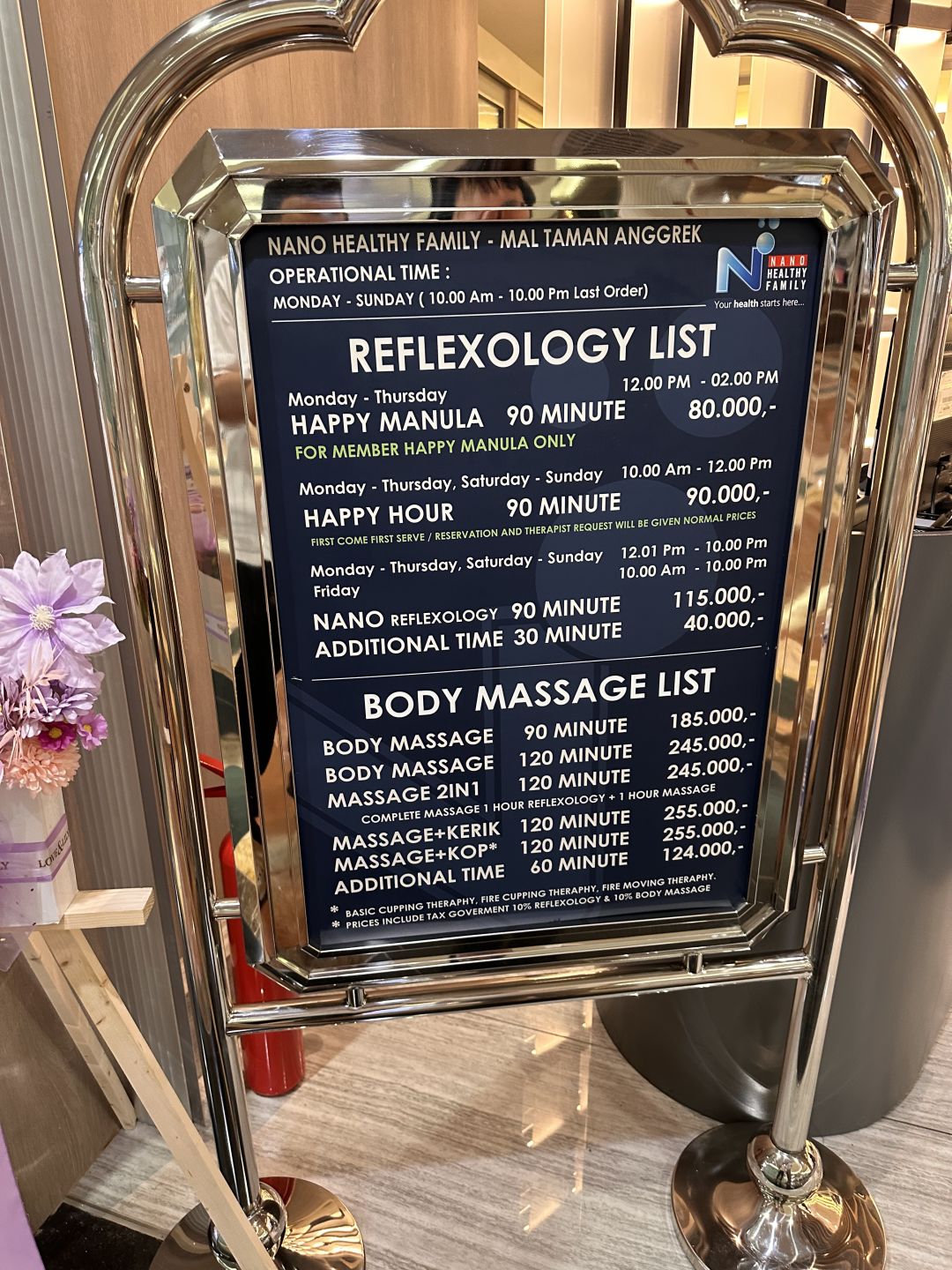 Jakarta-Nnano Healthy Family, private room massage, G floor, Taman anggrek shopping mall, Jakarta