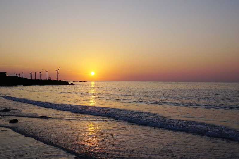 Busan/Jeju-Watching the sunset at the cactus community in Wolryeong-ri, Jeju Island, South Korea