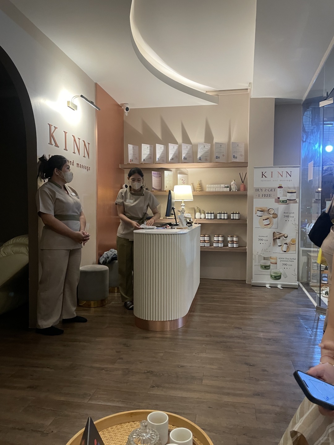 Hua Hin-Kinn Spa Hua Hin massage center, the room has a soothing lemongrass scent
