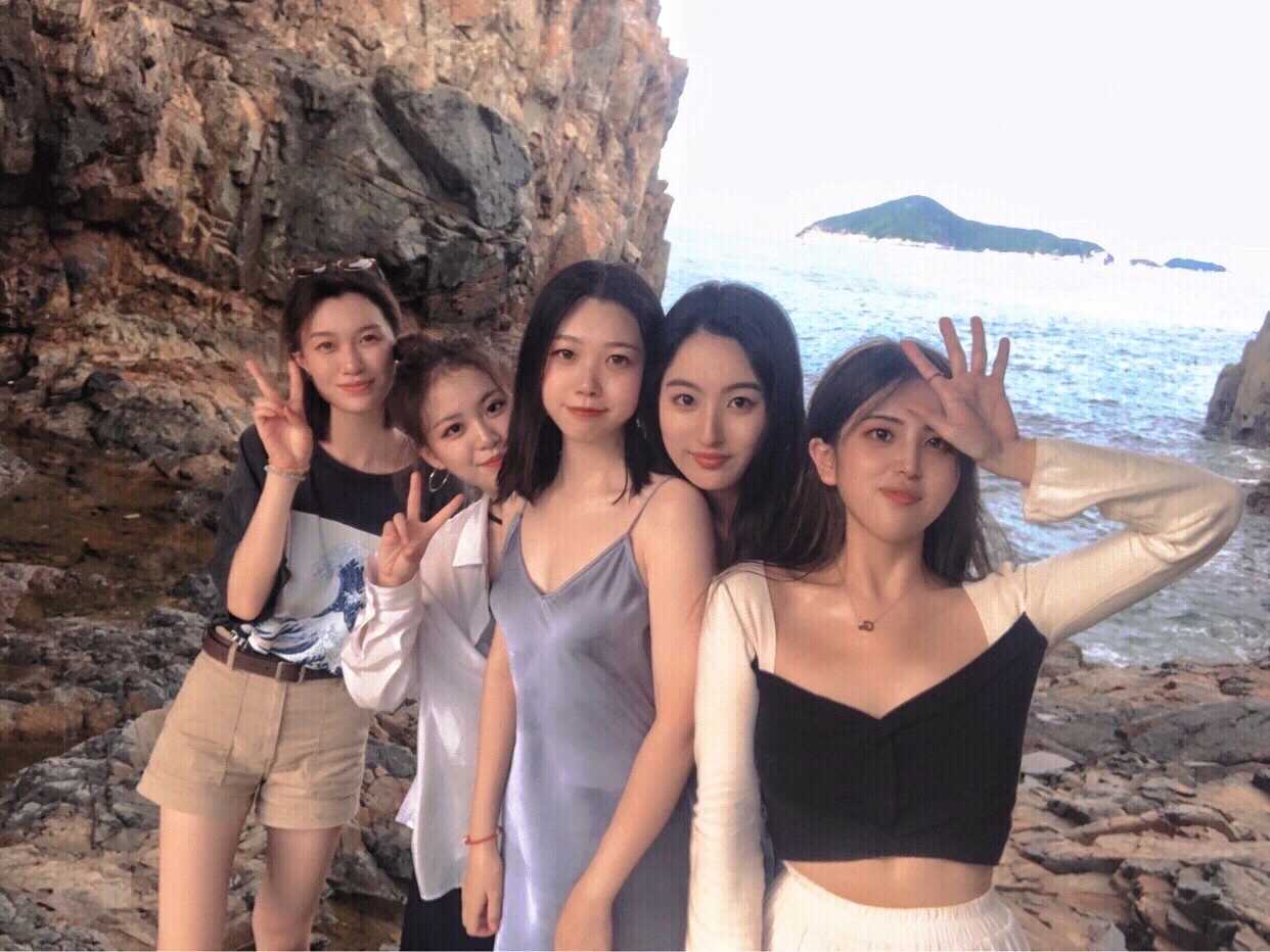 Hong kong-The beautiful coastline of Crab Cave in Shek O, Hong Kong, and the cape at the southern end of the sea