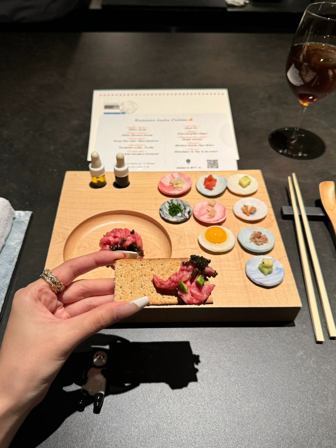 Tokyo-Tokyo, Japan, Azabu Juban Wagyu omakase cuisine, very ceremonial, every dish is delicious