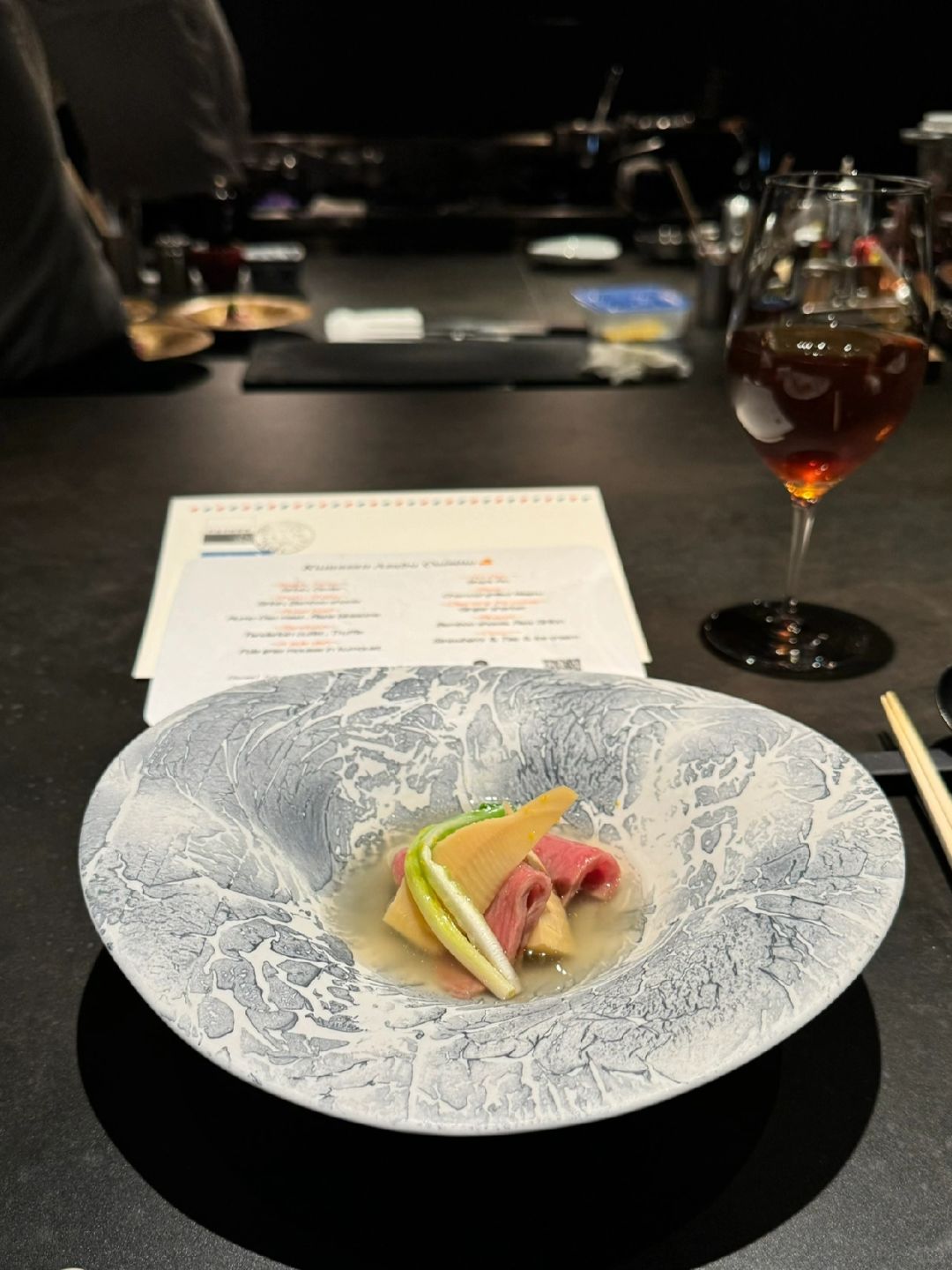 Tokyo-Tokyo, Japan, Azabu Juban Wagyu omakase cuisine, very ceremonial, every dish is delicious