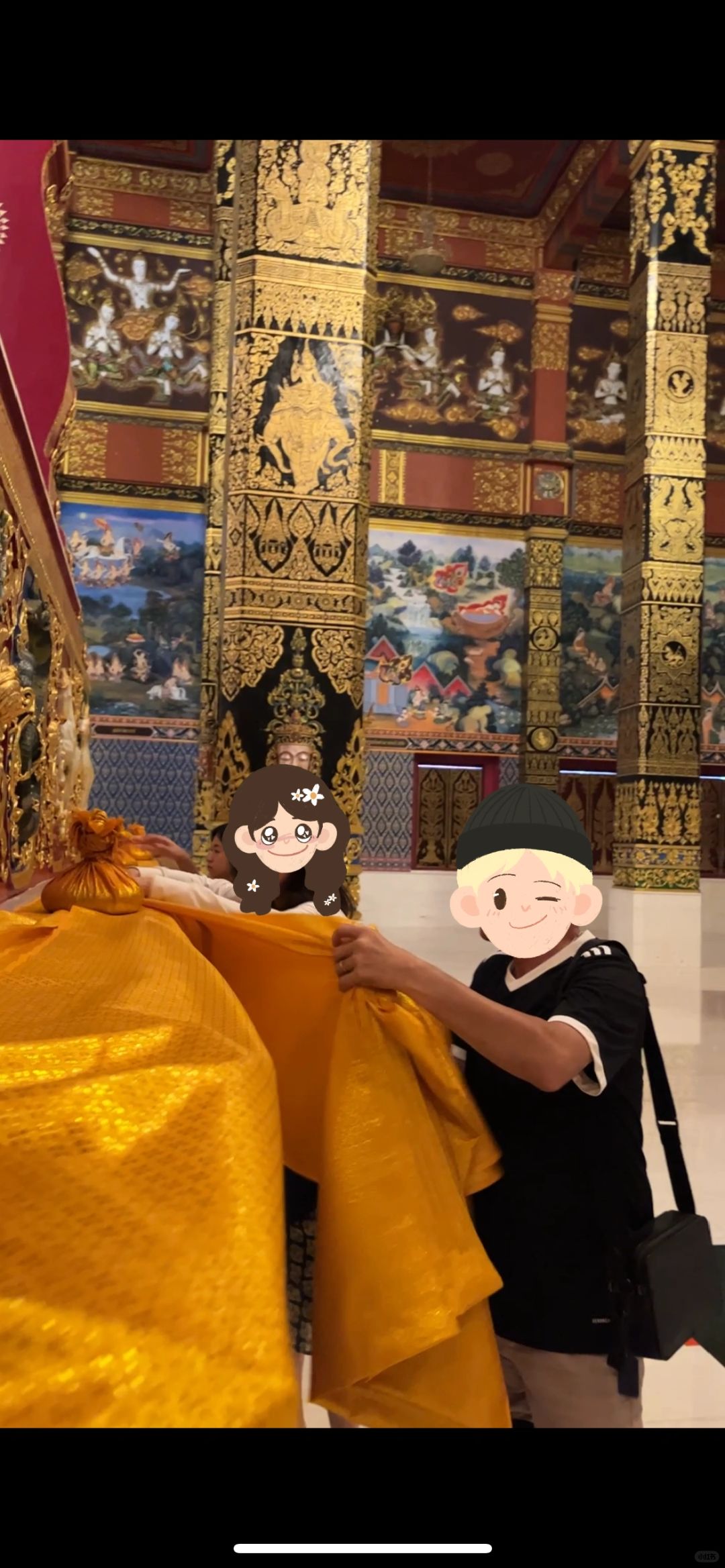 Krabi-Wat Mahathat Wachiramongkol, Krabi, Thailand, with its gleaming golden pagoda