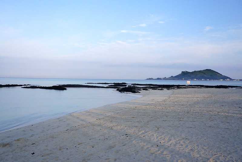 Busan/Jeju-Jeju Island, early morning walk along the Jejae Beach and the Wolryeong-ri Cactus Trail