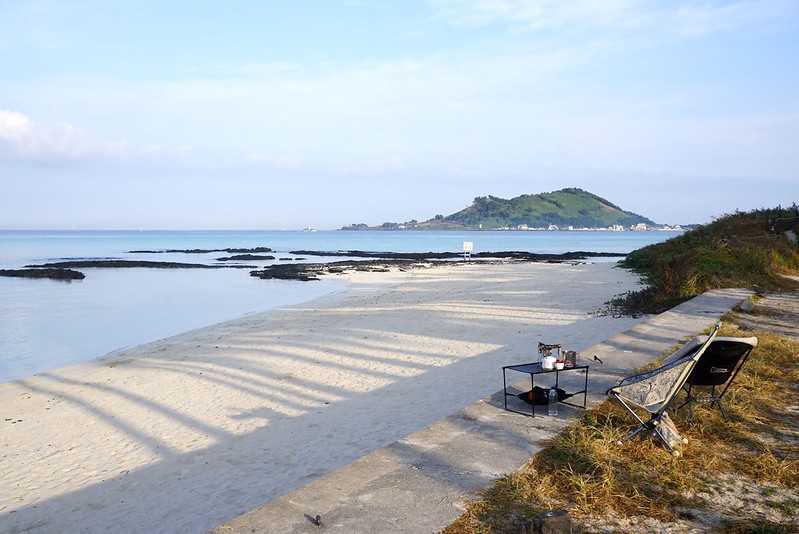 Busan/Jeju-Jeju Island, early morning walk along the Jejae Beach and the Wolryeong-ri Cactus Trail