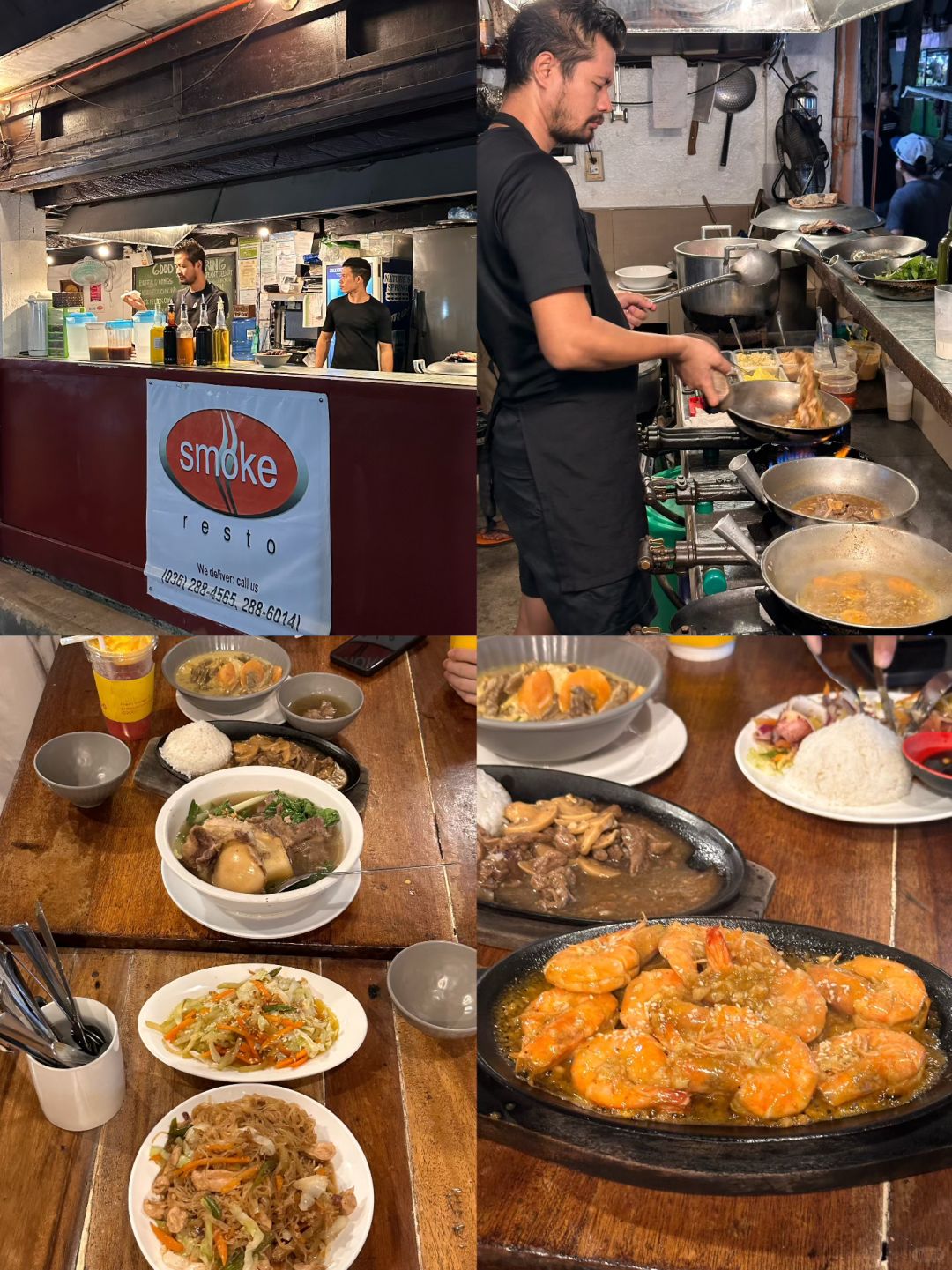 Boracay-Surf turf, Smoke, RedCrab, The sunny side cafe and Smooth cafe. Top 4 restaurants in Boracay