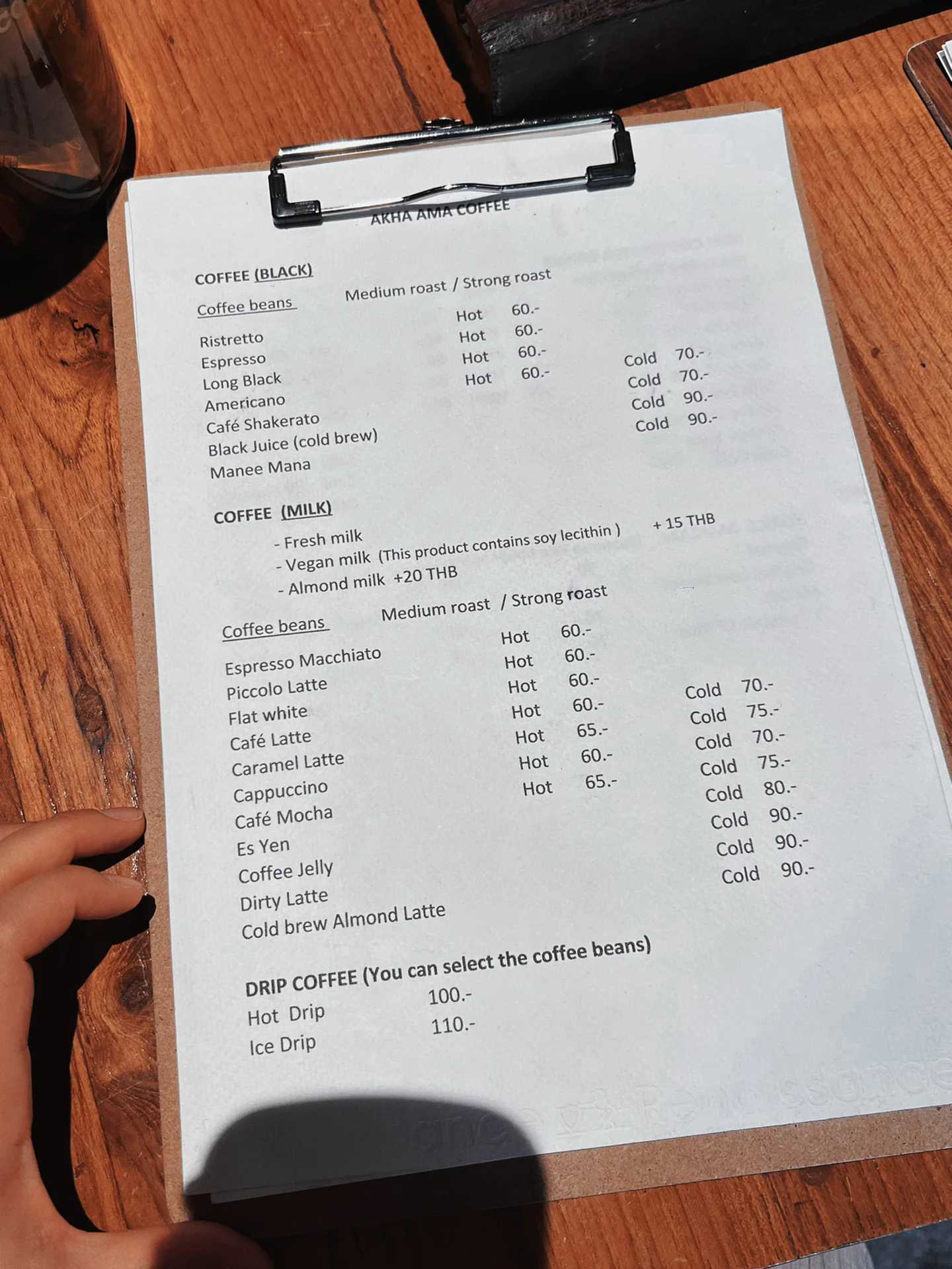 Chiang Mai-Akha Ama Café in Chiang Mai, coffee beans from northern Thailand, with a unique aroma