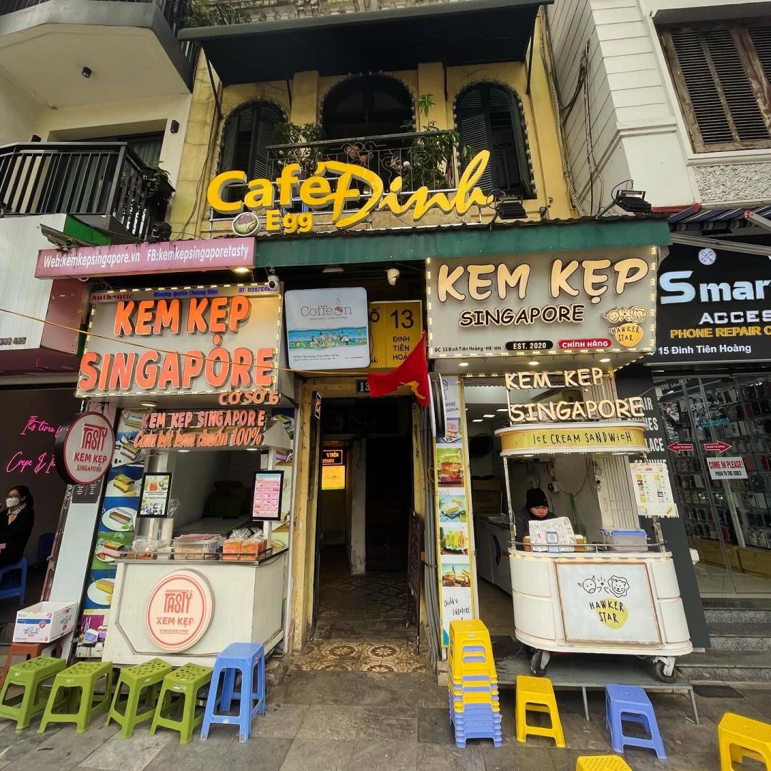 Hanoi-Cafe Dinh Egg, ?best egg coffee recommended by Hanoi locals, with rich foam and mellow coffee