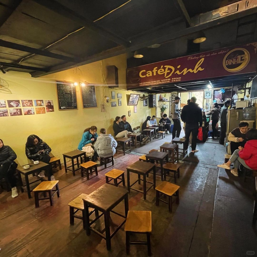 Hanoi-Cafe Dinh Egg, ?best egg coffee recommended by Hanoi locals, with rich foam and mellow coffee