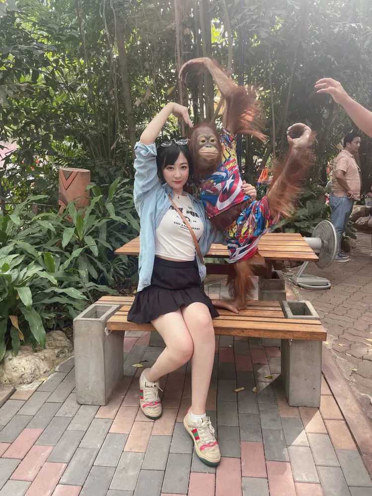 Bangkok-Visit the Bangkok Zoo? in Thailand and play games and take photos with orangutans
