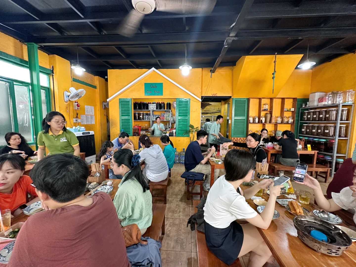 Ho Chi Minh-You can never go wrong with a restaurant full of locals at ?Bún Riêu Cô Hương Béo