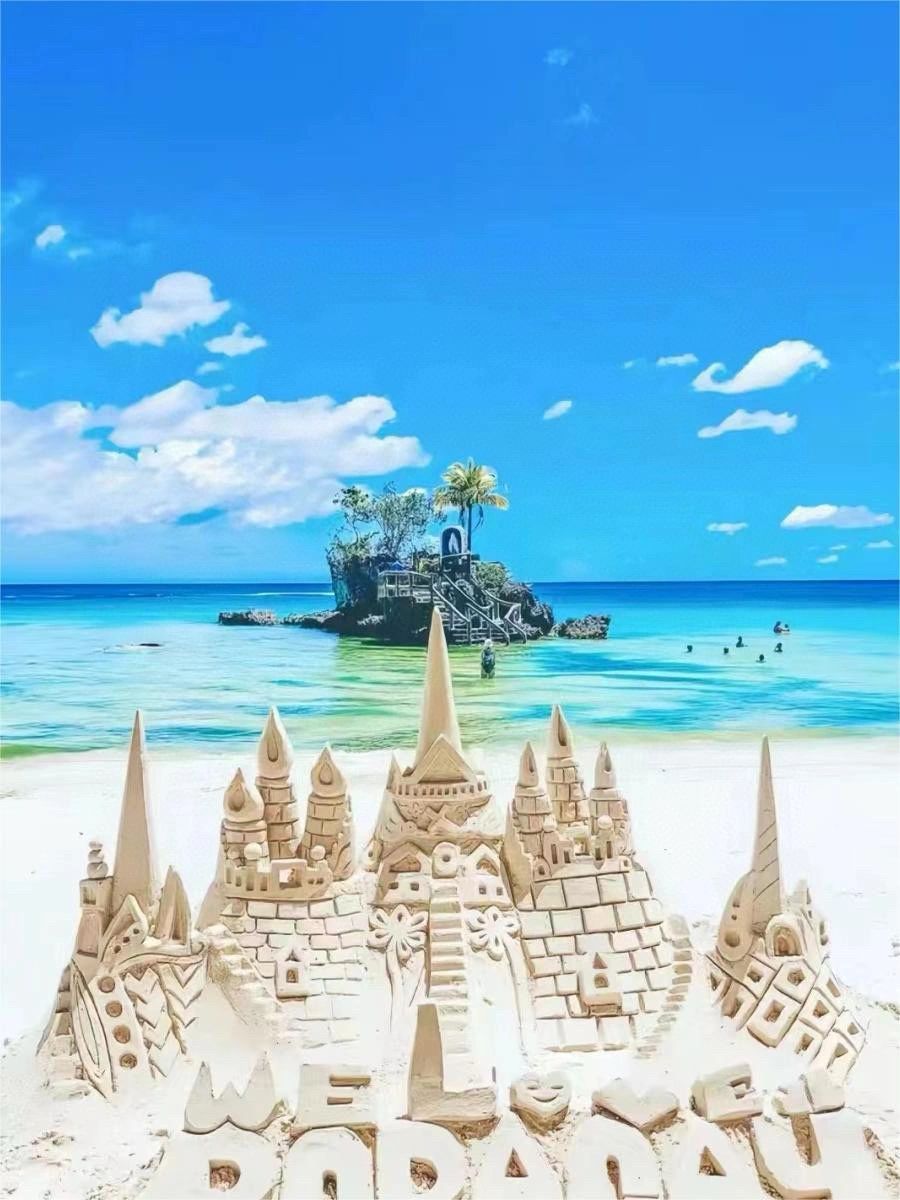Boracay-The most beautiful white beach in Boracay, ?Asia, visit Our Lady's Rock and Friday Beach