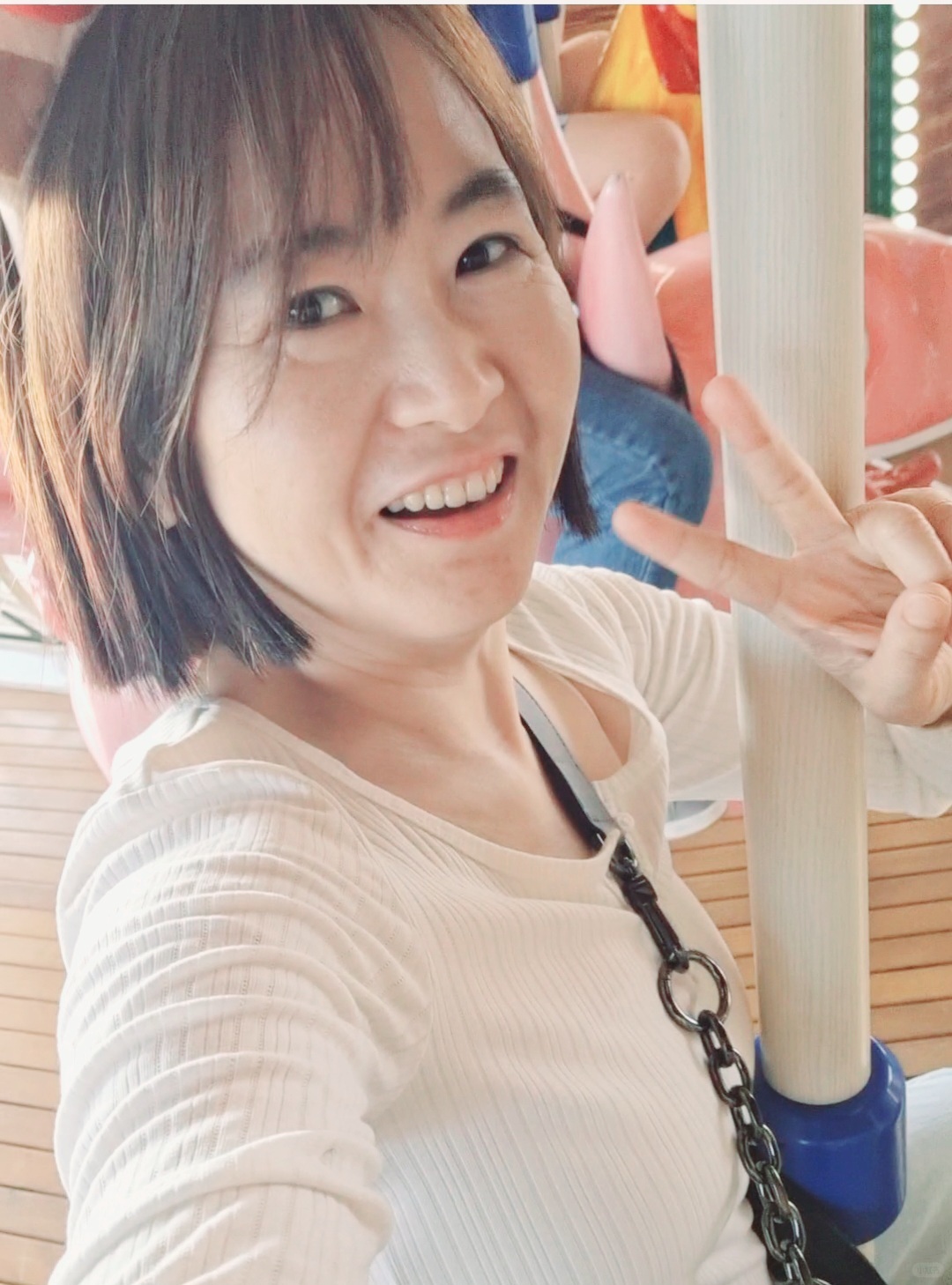 Busan/Jeju-Busan Lotte World Main Amusement Park, ?featuring carousel and roller coaster rides