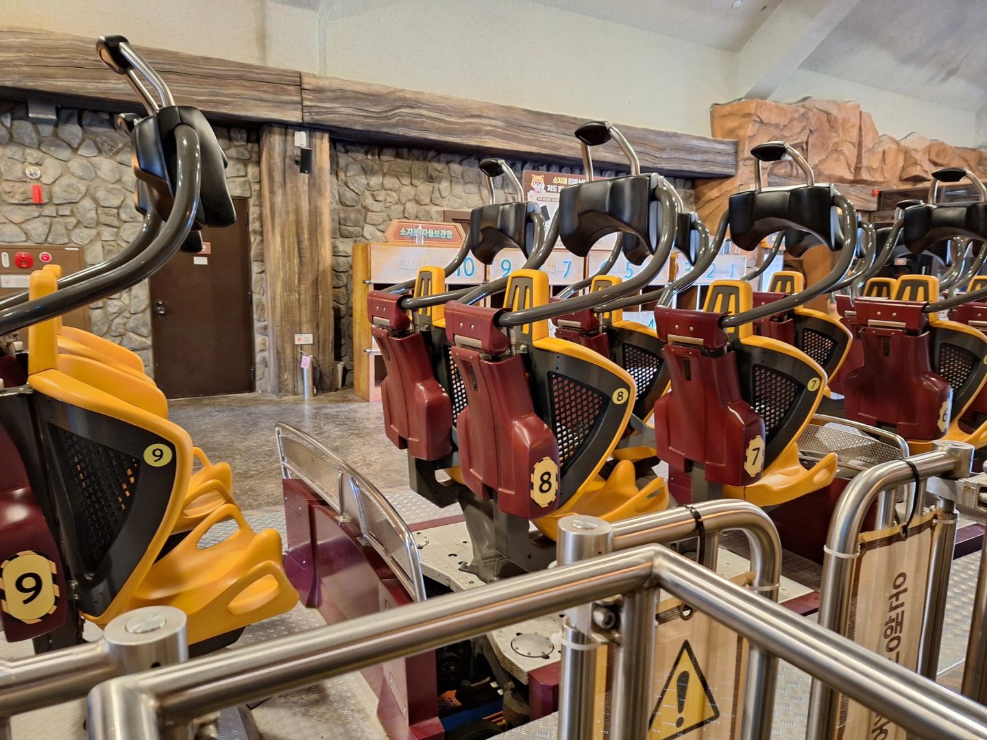 Busan/Jeju-Busan Lotte World Main Amusement Park, ?featuring carousel and roller coaster rides