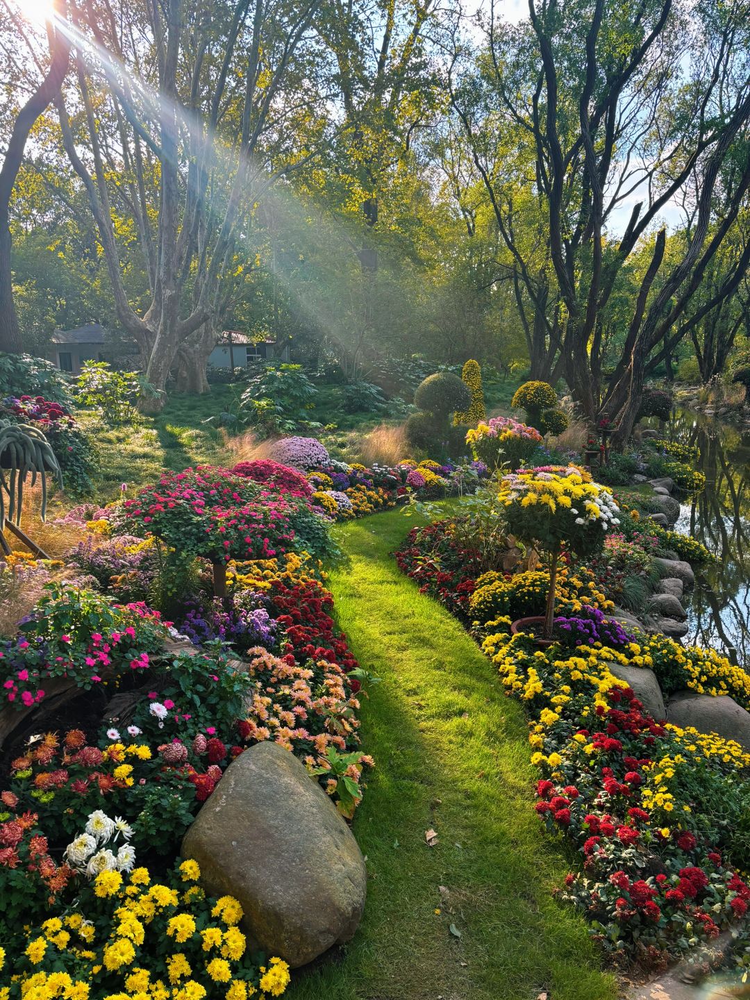 Shanghai/Hangzhou-Gongqing Forest Park is as beautiful as Monet's garden in his paintings