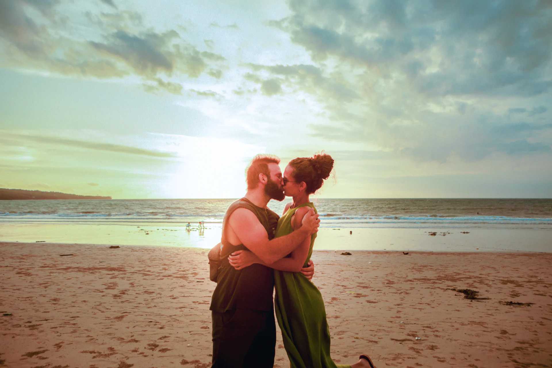 Bali-Jimbaran Beach in Bali, ?one of the top ten most beautiful sunsets in the world