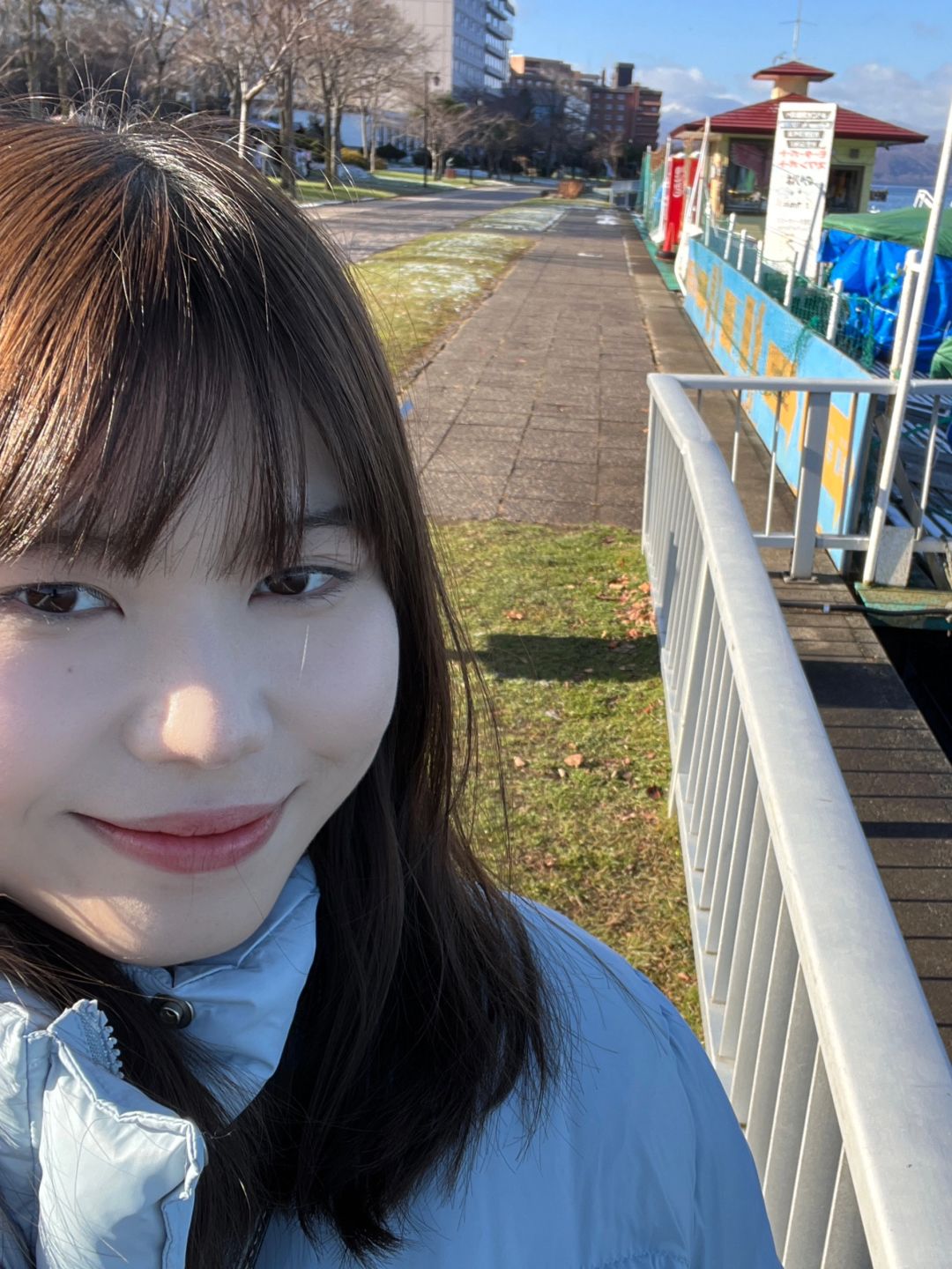 Sapporo/Hokkaido-At the end of the road is Lake Toya and Mount Yotei:Snowy Morning Sunshine and Free Hot Spring Footbath