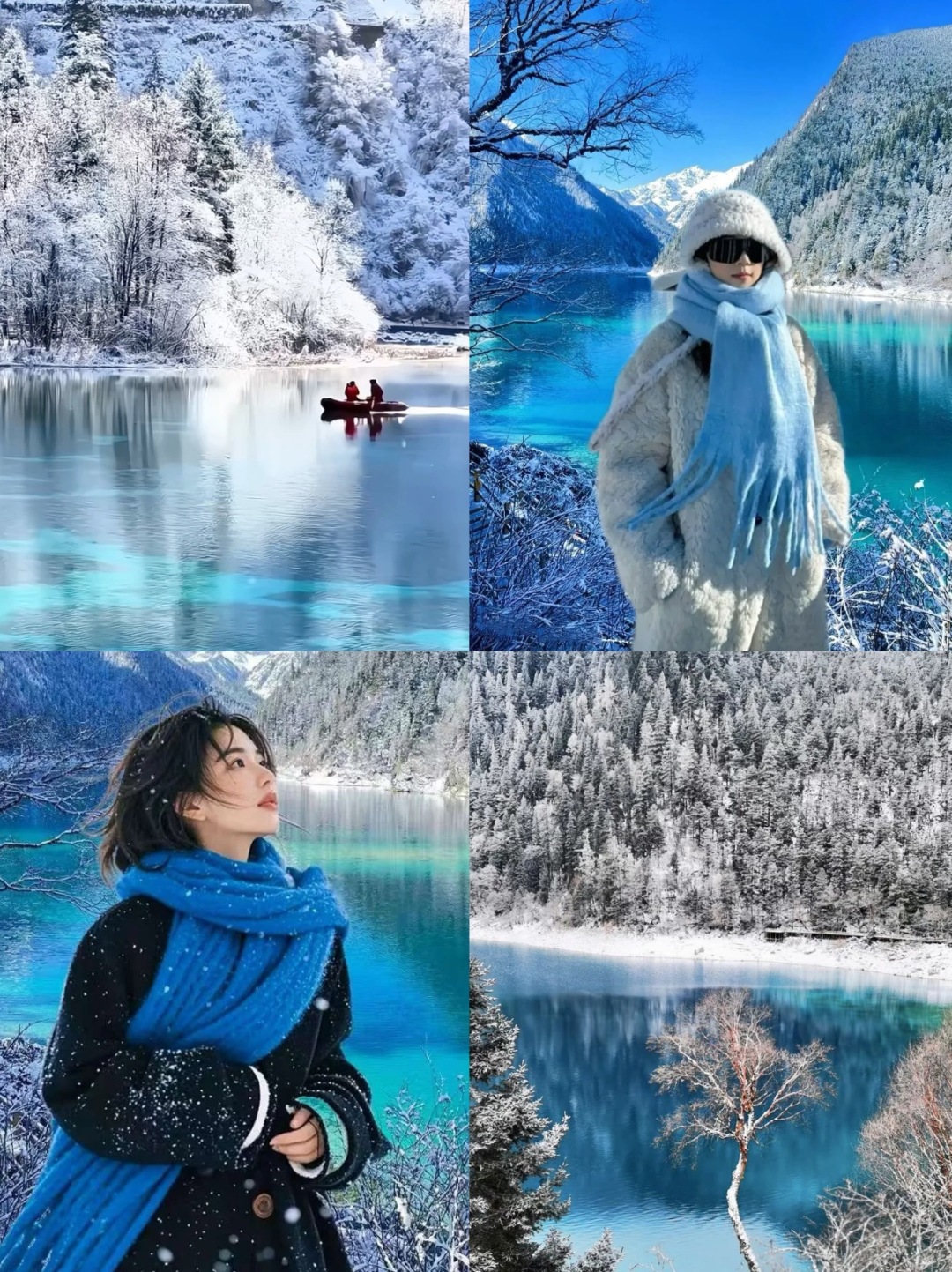Chengdu/Chongqing-In winter, Jiuzhaigou Valley Scenic and Historic Interest Area, Sichuan, looks like a beautiful fairy tale world!