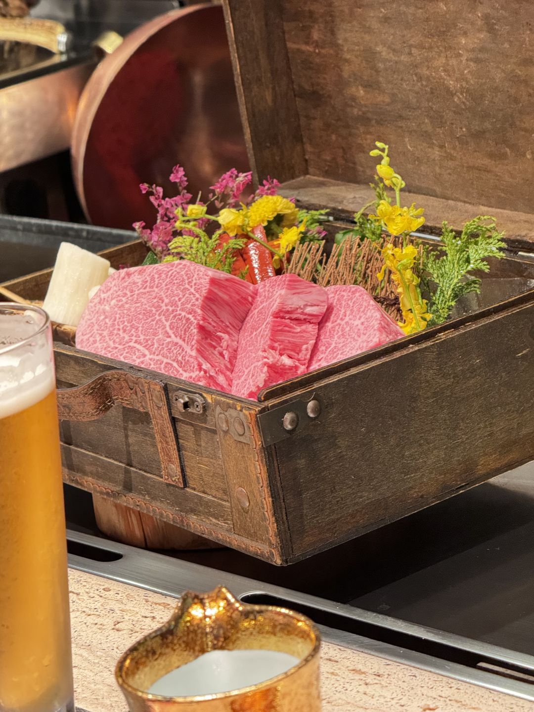 Osaka-Had a beautiful meal in Teppanyaki Omakase with a sense of ceremony