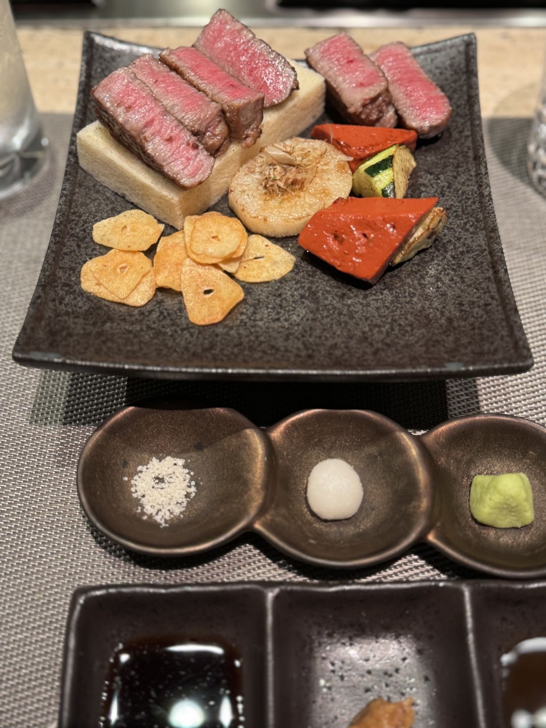 Osaka-Had a beautiful meal in Teppanyaki Omakase with a sense of ceremony