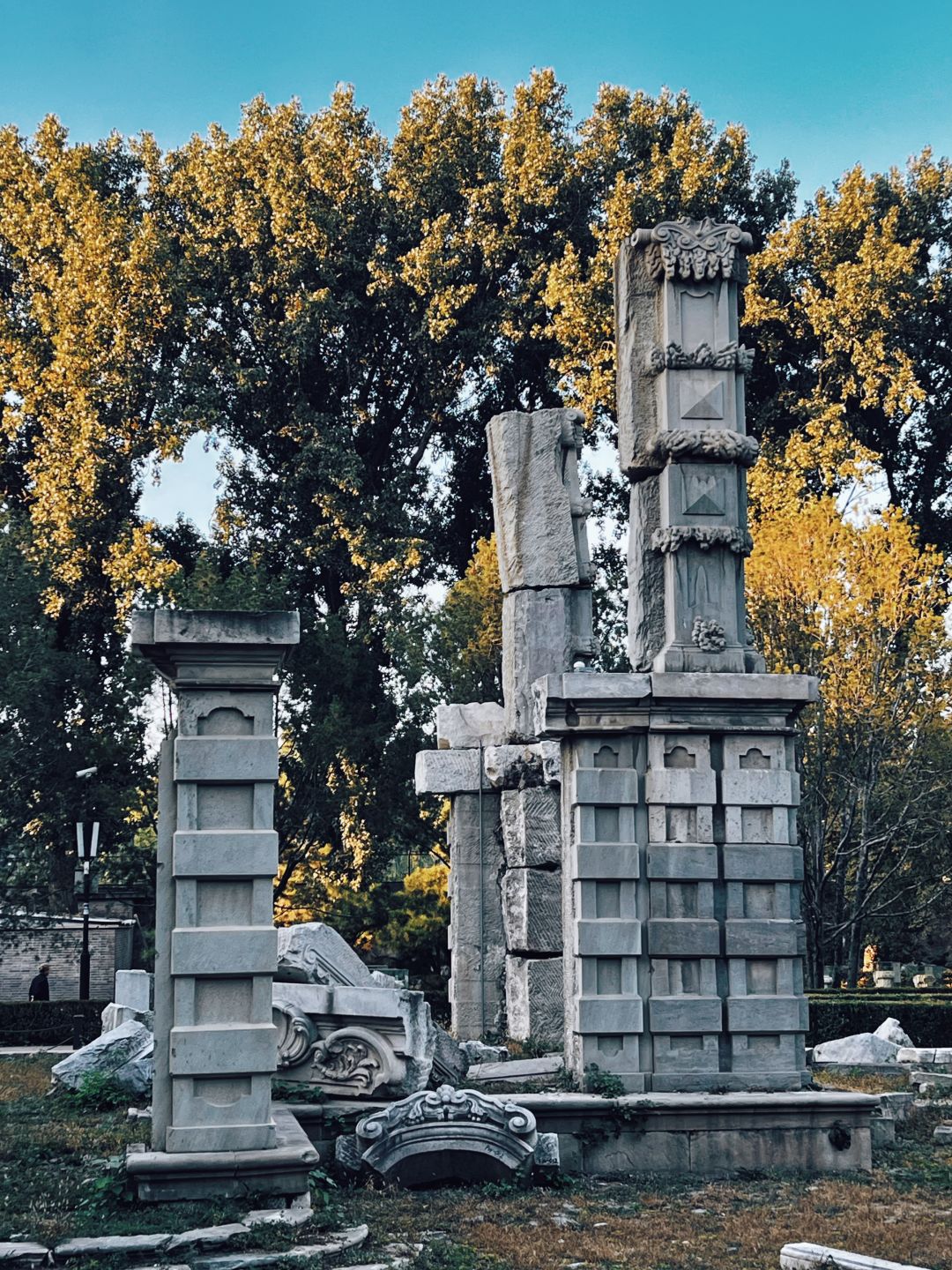 Beijing/Tianjin-Beijing Yuanmingyuan Park, still full of beauty after suffering disasters!