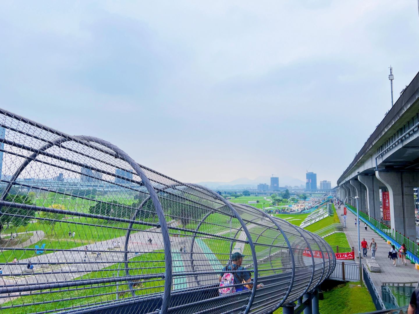 Taiwan-New Taipei City Metropolitan Park, Taiwan's largest all age inclusive embankment slide park.