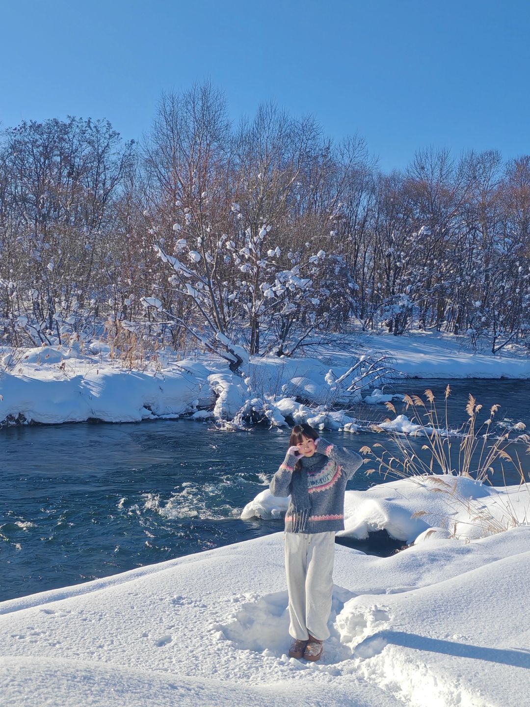 Sapporo/Hokkaido-It was snowing heavily in Asahikawa Palace Park, ?and there was no one there