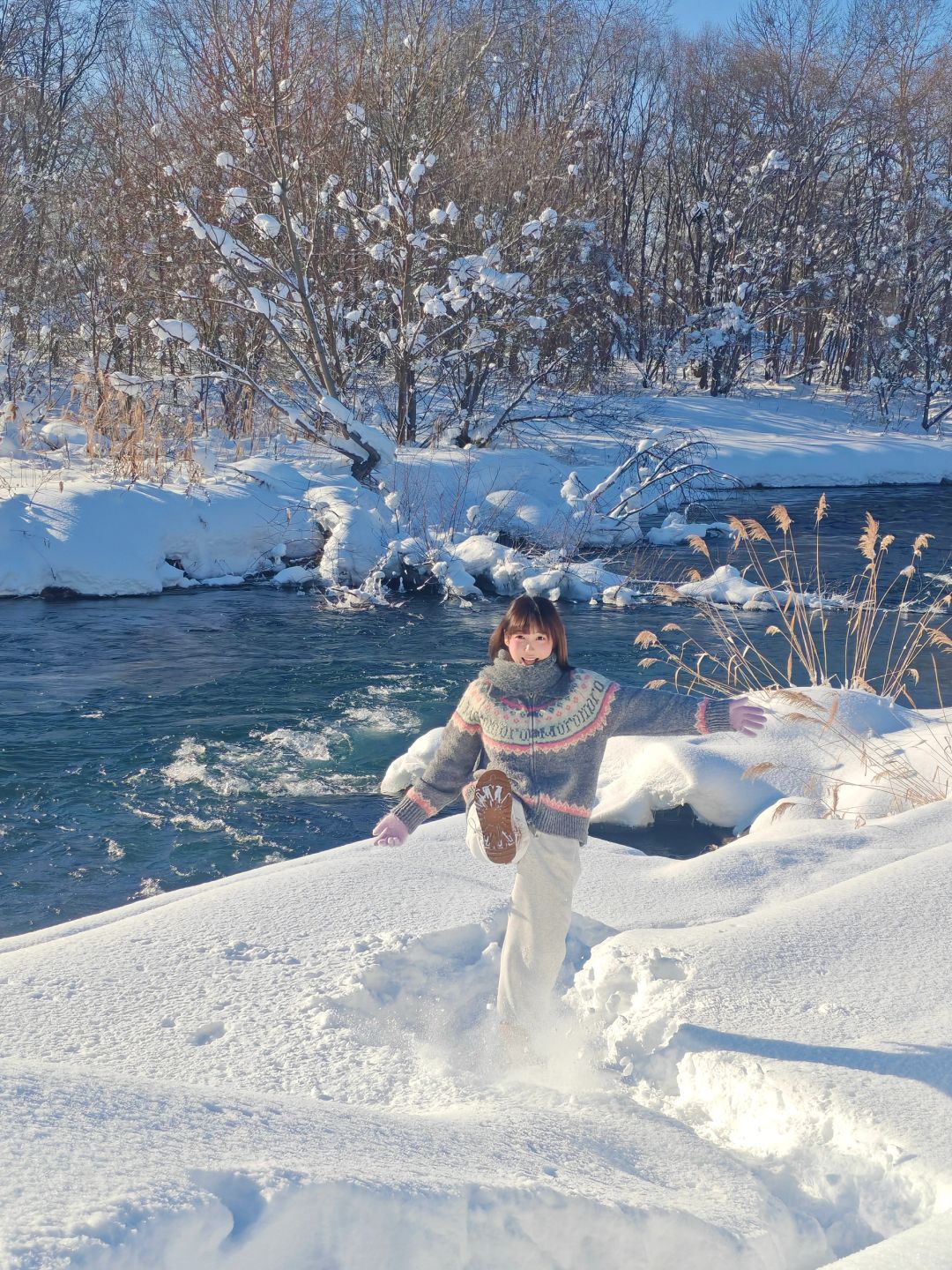 Sapporo/Hokkaido-It was snowing heavily in Asahikawa Palace Park, ?and there was no one there