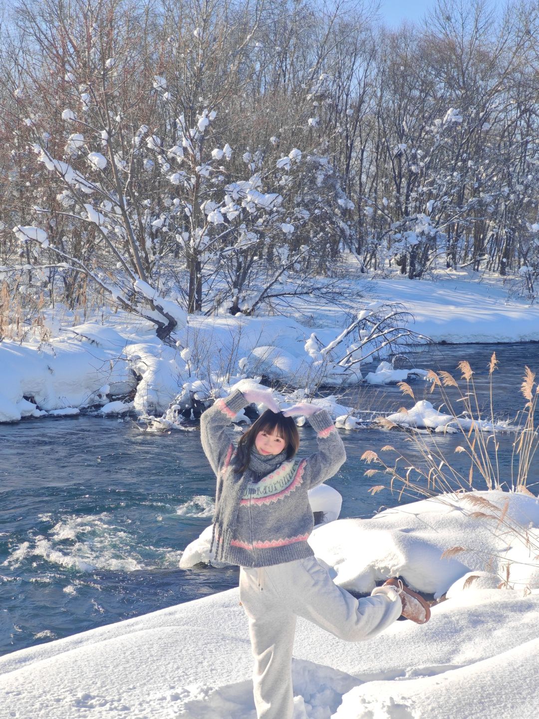 Sapporo/Hokkaido-It was snowing heavily in Asahikawa Palace Park, ?and there was no one there