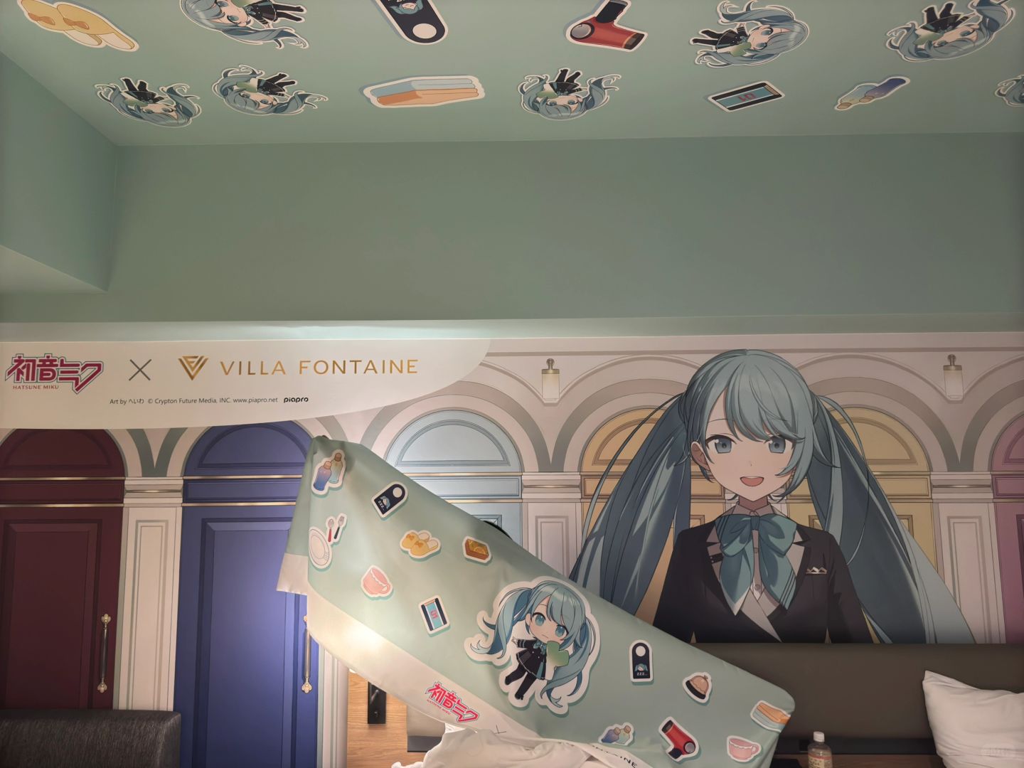 Tokyo-Haneda Airport Hotel MIKU Room, each character has a separate anime style room