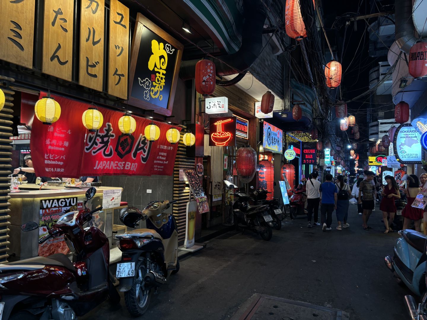 Ho Chi Minh-In Ho Chi Minh's red light district, Japanese street girls enthusiastically solicit business