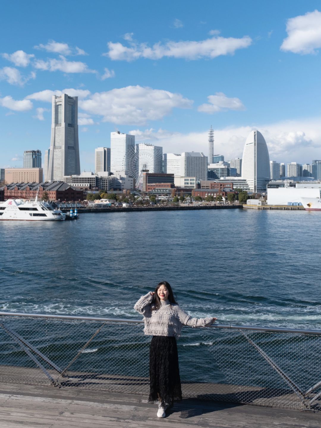 Tokyo-A one-day citywalk tour in Yokohama:Yokohama Port Pier,Yamashita Park,Red Brick Warehouse and so on