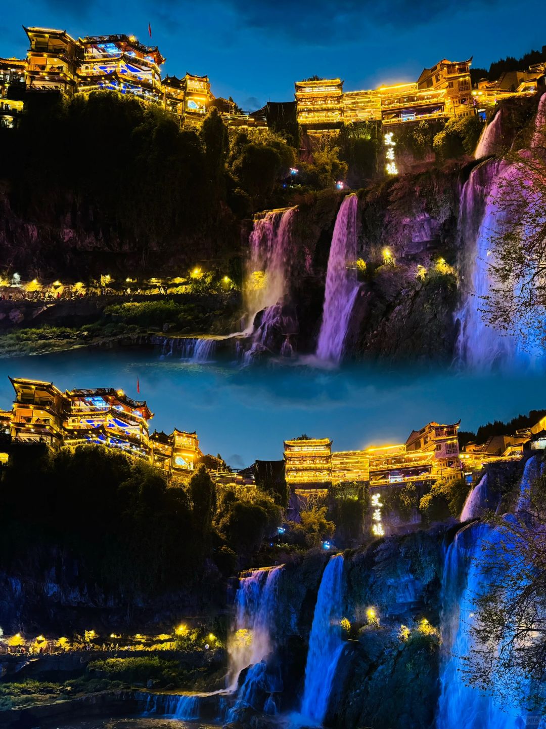 Changsha-Furong Town in Changsha, an ancient town hanging on a waterfall, is very spectacular!