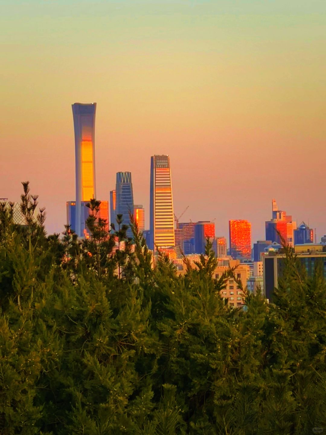 Beijing/Tianjin-When traveling to Beijing, China, don’t miss the stunning sunset at the Forbidden City.