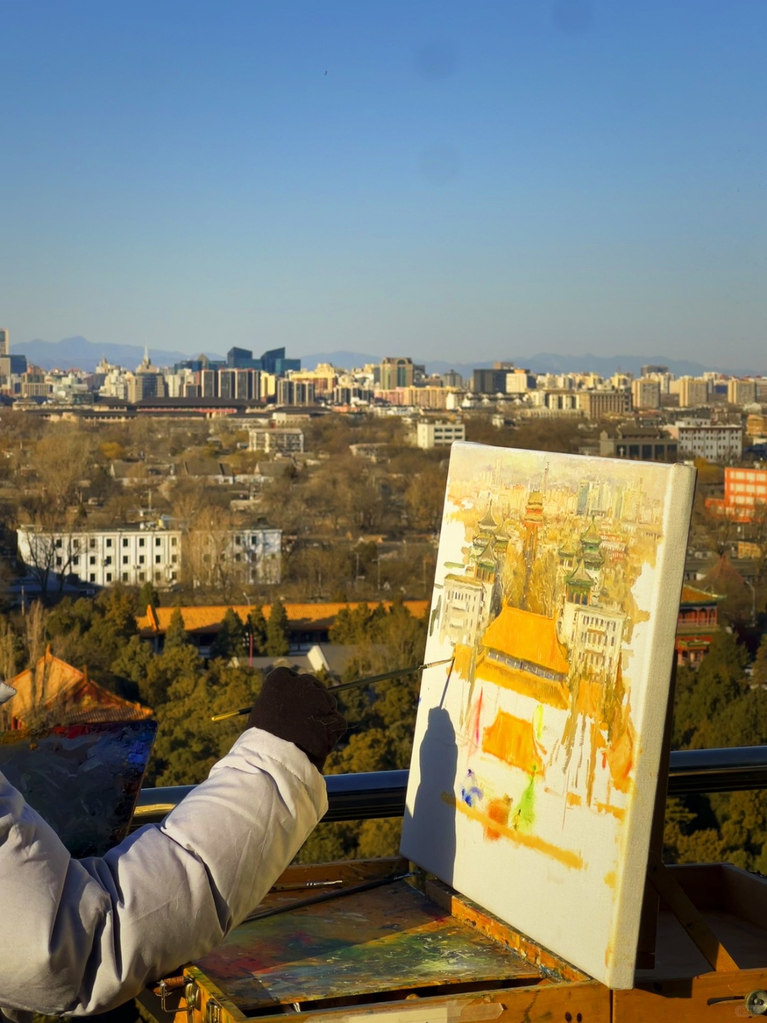 Beijing/Tianjin-When traveling to Beijing, China, don’t miss the stunning sunset at the Forbidden City.