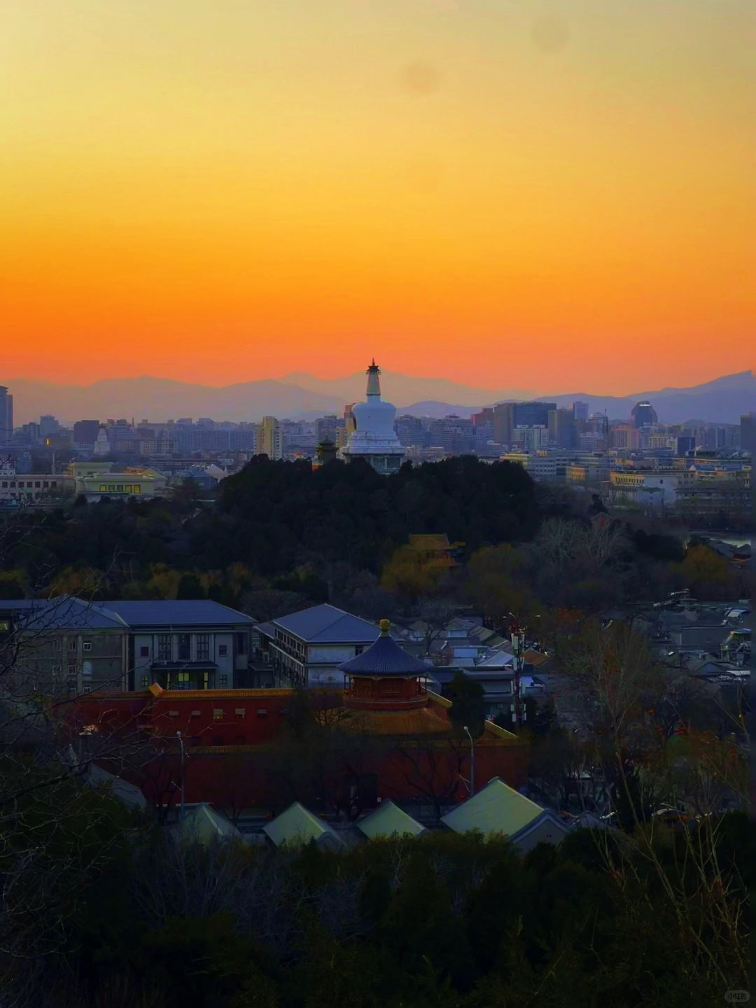 Beijing/Tianjin-When traveling to Beijing, China, don’t miss the stunning sunset at the Forbidden City.