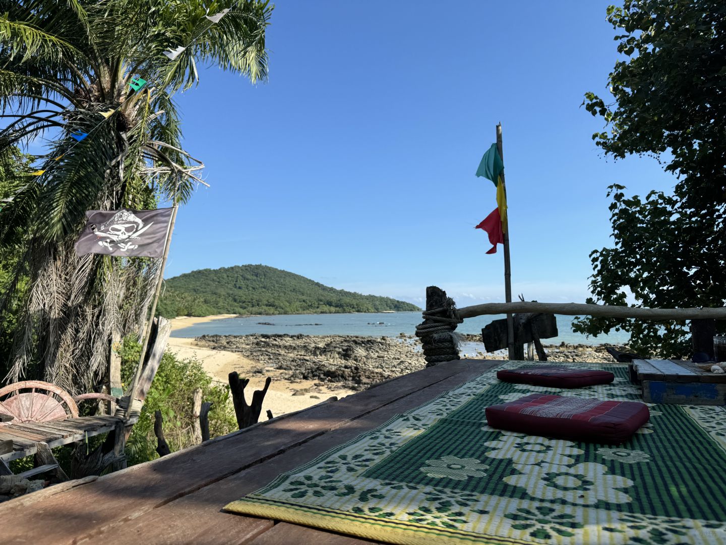 Krabi-Rastafari Bar, a pure natural seaside music bar in Krabi, Thailand, with a bonfire party