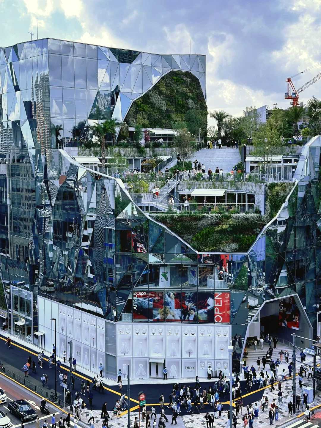 Tokyo-Harakado, Shopping mall with 9 floors above ground and 3 floors underground, in Harajuku, Japan